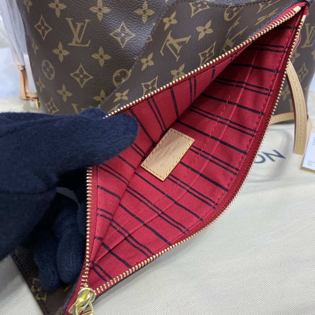 Louis Vuitton NEVERFULL MM Monogram Handbag M41177 Cherry